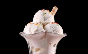 Мороженое - добавки и соусы, подача и украшение Красивое оформление мороженого с фруктами